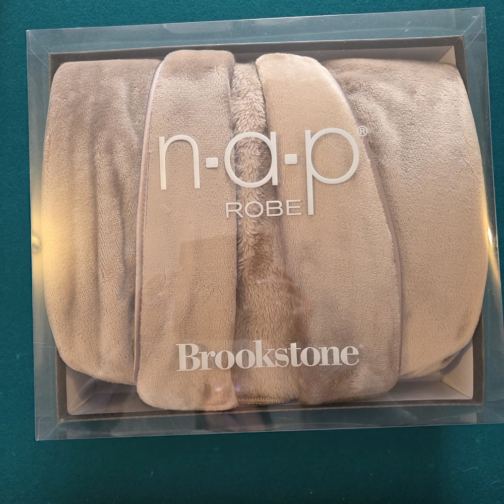 Brookstone Gray Plush Robe